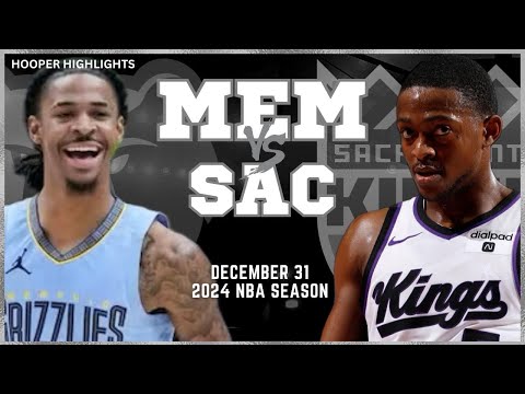 Memphis Grizzlies vs Sacramento Kings Full Game Highlights | Dec 31 | 2024 NBA Season