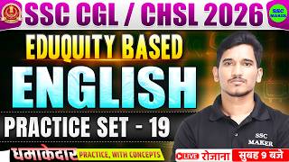 SSC CGL/CHSL 2026 English Practice Set #19 || Full Concept + PYQ Level Questions by Mukesh Sir