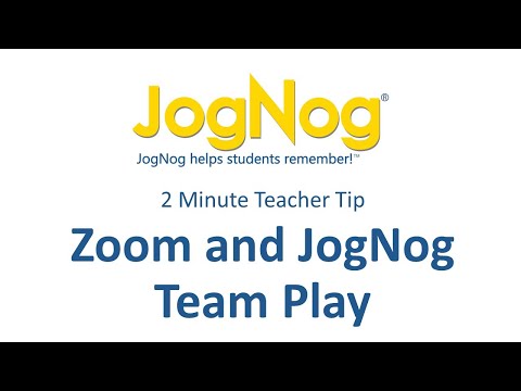 Zoom and JogNog Team Play