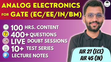 🔥Analog Electronics for GATE || PrepFusion || Himanshu Agarwal
