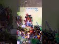 A set of ninjagu toys #madeoflego #youtubeshort  #shortsvideo