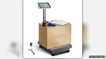 SucceBuy Computing Digital Platform Scale 660 lbs Load with LBKG Tare Price Calculator Stainless St