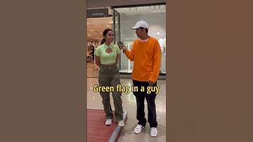 Green flag in a guy? #shortvideo #interview #shortsvideo
