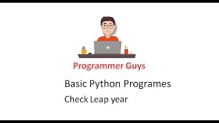 Check leap year in python