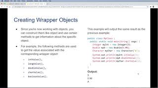 Java Interfaces 9: Wrapper Classes