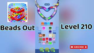 🎮 Beads Out Level 210 Walkthrough 🧩 | Tricky Bead Puzzle Solution | Mini Boss