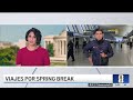 Arrancan los viajes de "Spring break" entre largas filas y agentes de ICE | Telemundo 44