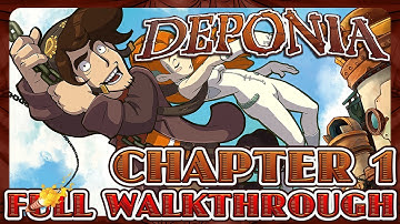 Deponia - Chapter 1 | FULL GAMEPLAY WALKTHROUGH GUIDE (No Commentary)