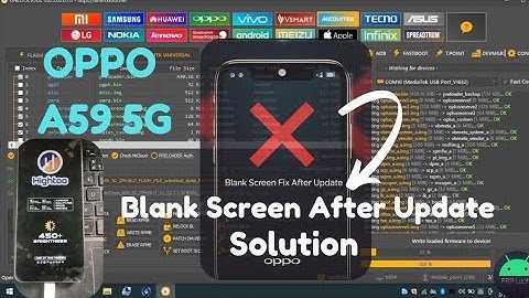 OPPO A59 5G || Display blank after update solution || oppo A78 , F25 pro Solution