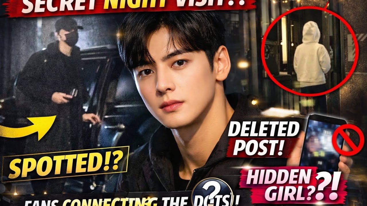 Cha Eun-woo’s Mysterious Night Out 😱 Secret Visit, Silent Posts & Fans Connecting the Dots?!
