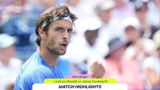 MUSETTI VS DUCKWORTH | NATIONAL BANK OPEN - TORONTO | ROUND 2