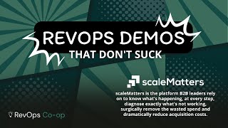 scaleMatters: Reduce Costs, Increase Revenue: Identify Sales Process Frictions