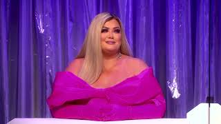 GEMMA COLLINS ON RHINESTONES in SNATCH GAME Drag Race UK Series 2 Episode 6