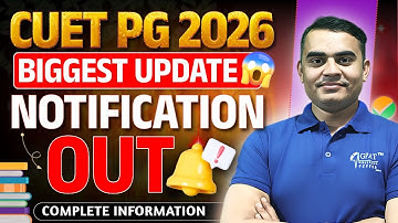 CUET PG 2026 Notification Out 😍Complete Details & Important Dates #cuetpg2026preparation #cuetpg2026