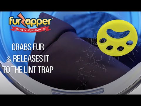 FurZapper Pet Hair Remover for Laundry How it works video-