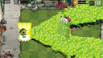 Every Plants Level 1 x30 use 5 Power Up Vs Dark Wolf Knight Zombie level 20 - PvZ 2