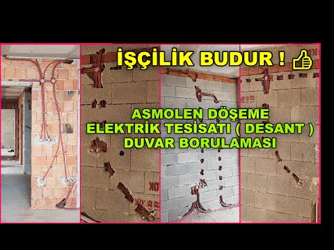 ON NUMARA İŞ ! / #ELEKTRİK #TESİSATI #DUVAR #BORULAMASI (#DESANT ) / YAPTIN MI BÖYLE YAPACAKSIN !