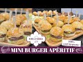 Mini burgers aperitifs avec ou sans thermomix