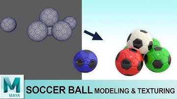 Foot Ball Modeling Tutorial in Autodesk Maya 2017 | 3D Soccer Ball for Beginners