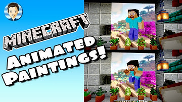 Minecraft Build - Animated Paintings in Minecraft! And How You Can Make Them