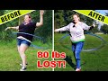 Abbey's Hula Hoop Progress & Weight Loss Journey Transformation (Before And After)
