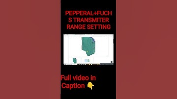PEPPERAL+FUCHS Transmitter Setting with Software #siemens