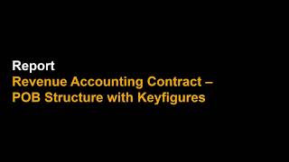 SAP Business ByDesign 1802 IFRS 15 / ASC 606 enhancements – Analytics