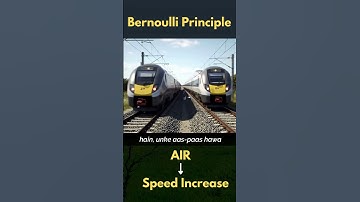 Why People Lay Down Between Two Fast Trains? | Bernoulli Effect Explained in 30 Sec 🚆💨
