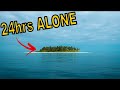 Surviving 24hrs Solo On A Deserted Tropical Island Beach - Making Fire - Cooking In A Coconut - ASMR