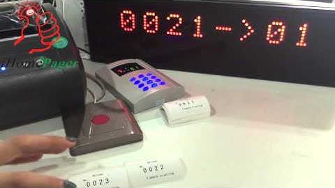 Queue call system with ticket machine