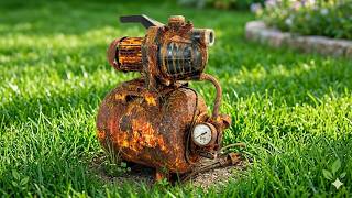 Amazing ! Let's see the Vietnamese guy Restoration AL KO HW 800 Water Pump MAX Rusty