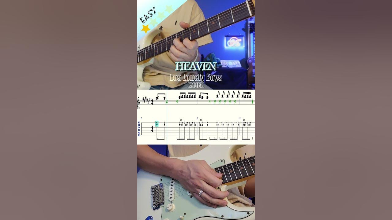 Heaven los lonely boys guitar riff tab luka r guitarist youtube