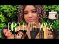 ORS Curls Unleashed Color Blast Hair Wax in Golden Bars | Tutorial + Review