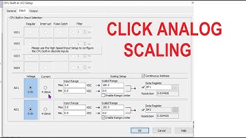 Scaling analog inputs and outputs with the CLICK
