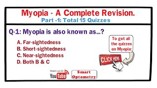 Myopia - A complete revision (Learn by MCQ: Part-1)