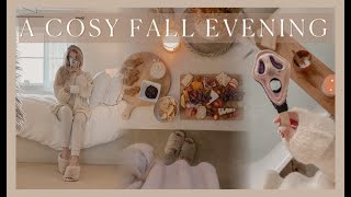 A COSY FALL EVENING | pumpkin carving, halloween grocerys + autumn cooking 🎃