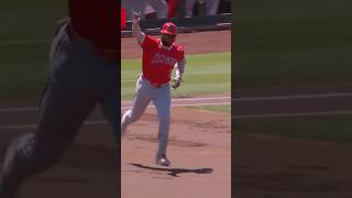 Jo Adell hits one out against the Athletics #baseball #mlb #homerun