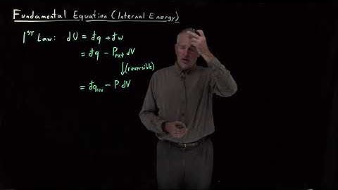 Fundamental Equation (Internal Energy)