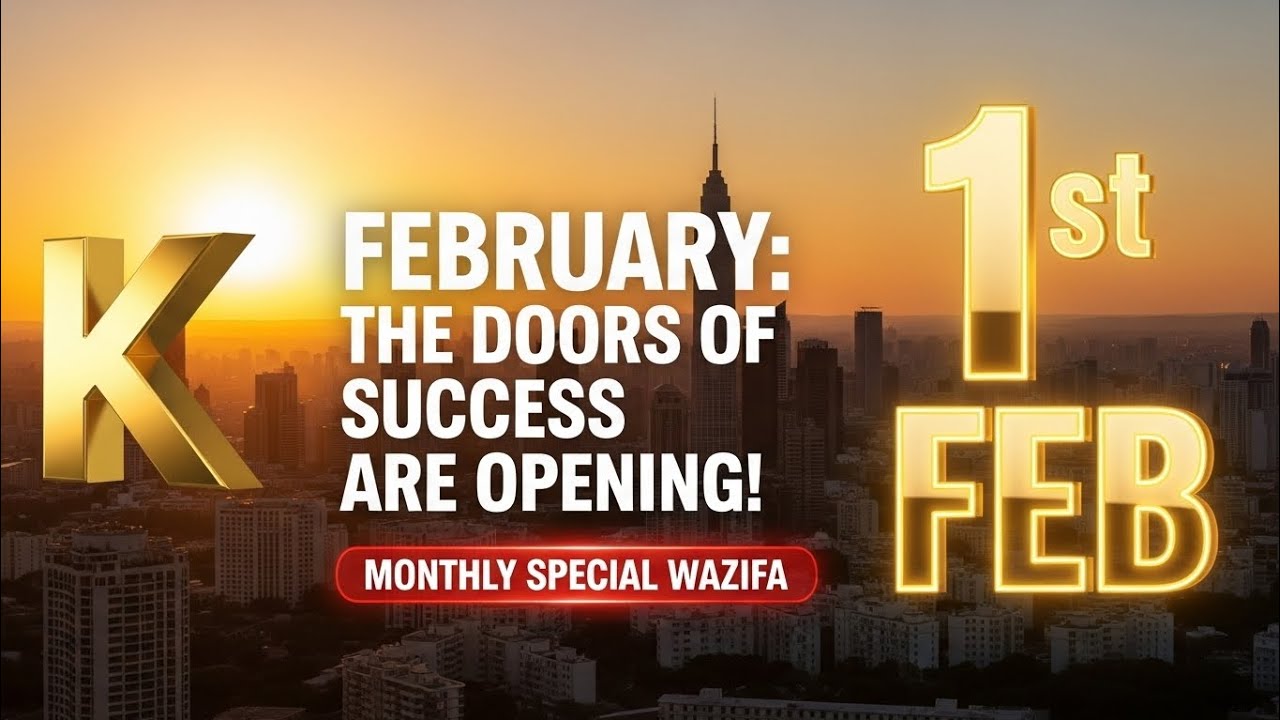 Spiritual/Success Start February Right! Jan 1, 2026 Horoscope & Monthly Opening Wazifa ✨