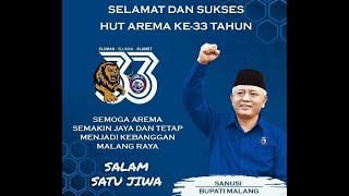 Selamat Ulang Tahun Arema Ke 33 di Rapat Paripurna DPRD Kabupaten Malang