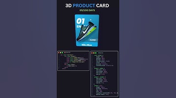 3d Card Using Html CSS and js | Full Code link in Bio#html #css #js #shorts #trending #trendingreels