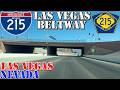 I-215 Inner - Las Vegas Beltway - Las Vegas - Nevada - 4K Highway Drive