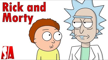 Using BSpline To Draw Rick and Morty In Inkscape | Cartoon Drawing