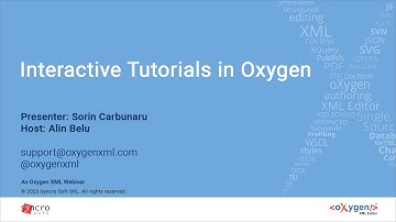 Webinar: Interactive Tutorials in Oxygen