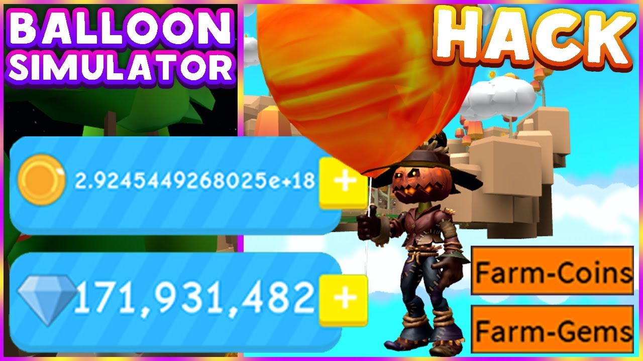 New Roblox Balloon Simulator Hack Script 2019 Autofarm Coins Gems Free Best Hack 2019 Youtube - roblox animal simulator hack