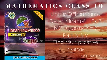 class 10 math ex 19.2 | class 10 maths chapter 19.2 | maths chapter 19.2 q 7 part IV, V