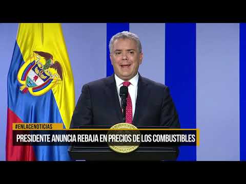 Presidente anuncia rebaja en precio de combustibles