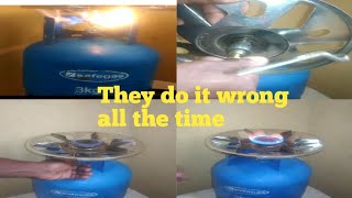 How to fix a Clogged Nozzle and Uncontrollable Flame of a Top Cooker Gas Burner 🔥