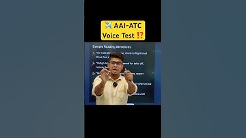 What Happens In The AAI-ATC Voice Test and How to Practice ⁉️ by HV Sir #atc #voicetest