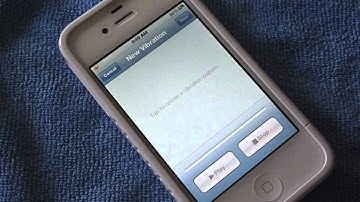 IOS 5 Custom Vibration Alert (How To)